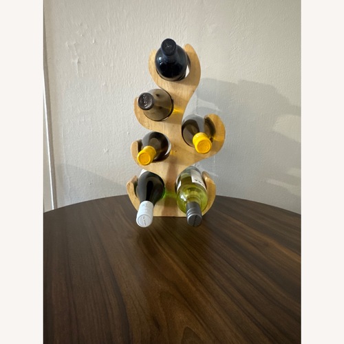 Used Handcrafted Wooden Wine Rack for sale on AptDeco