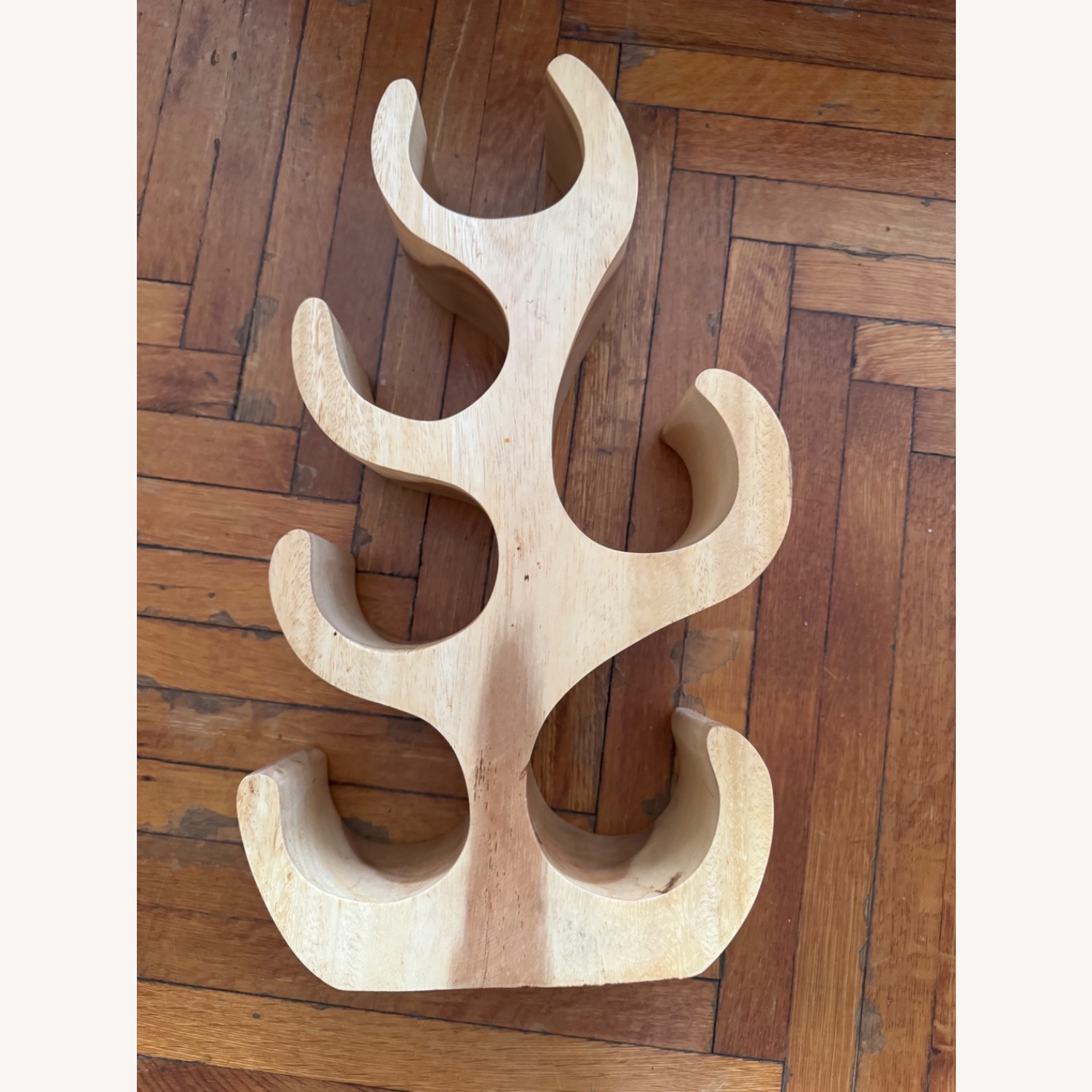 Handcrafted Wooden Wine Rack - image-4