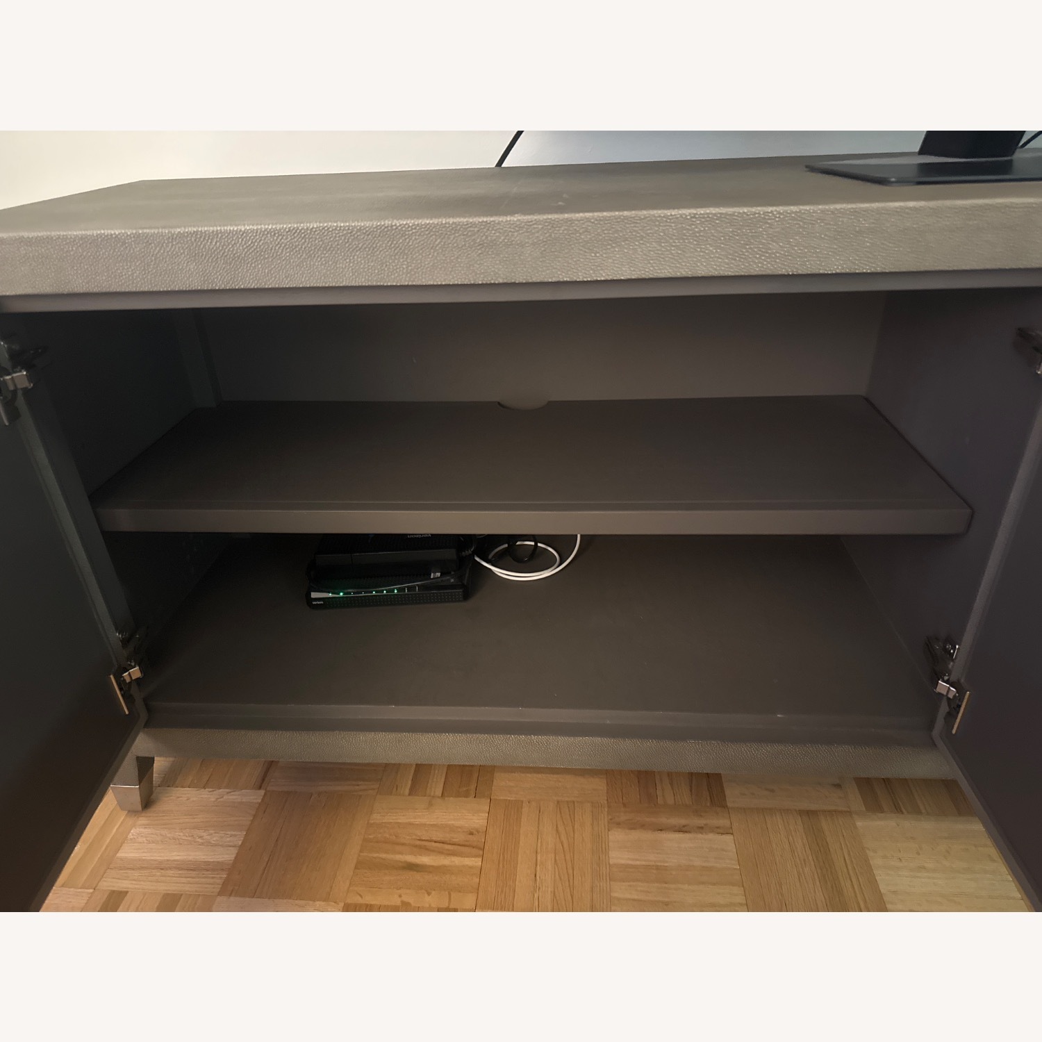 Restoration Hardware Graydon Shagreen Media Console - image-4