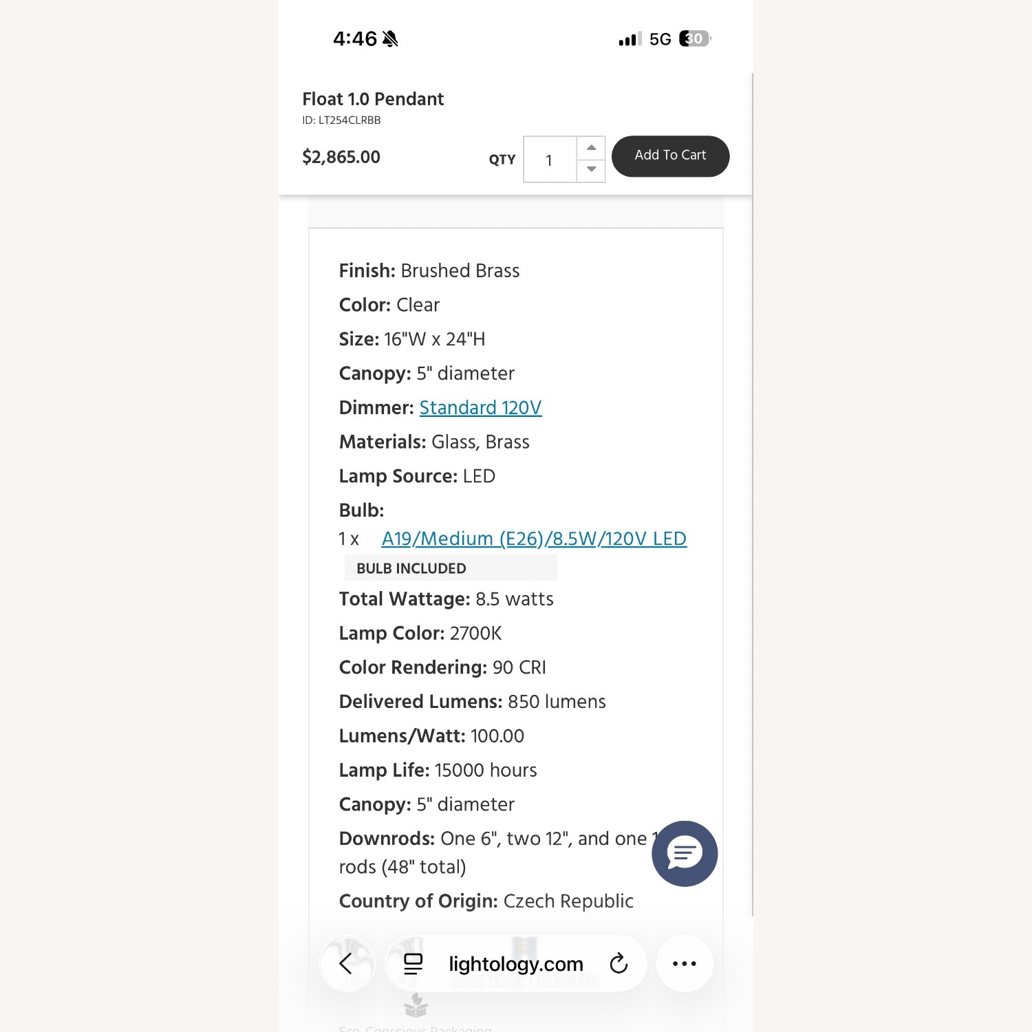 Sklo Float 1.0 Pendant - image-2