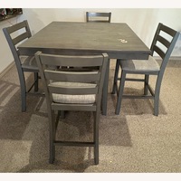 Dark Gray Wood Dining Sets