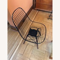 Herman Miller Black Metal Accent Chair