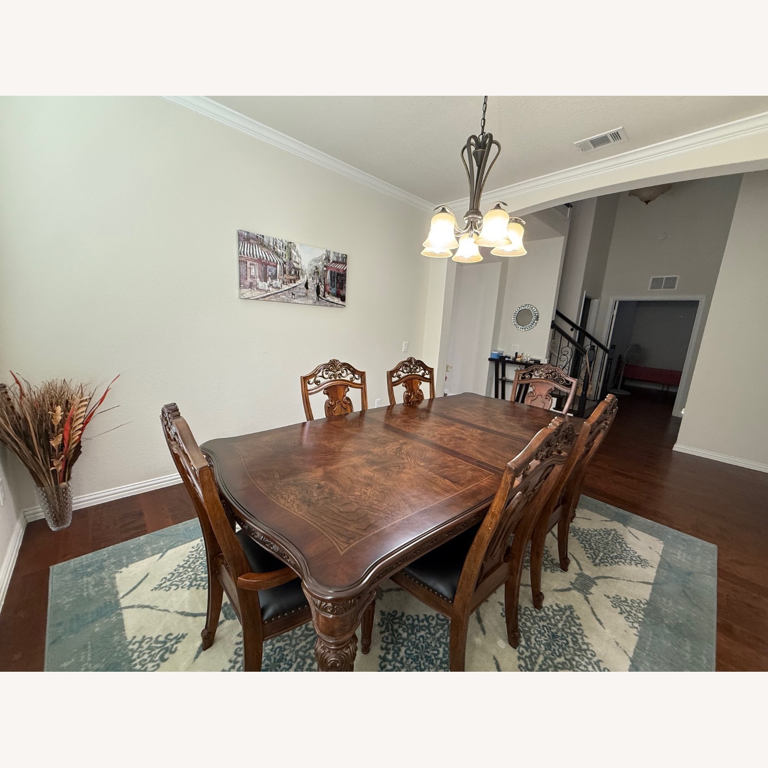Vintage/Antique Dark Brown Wood Dining Sets - image-2