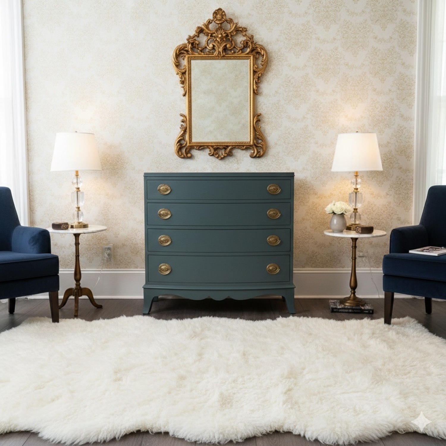 Vintage Mahogany Dresser - image-1