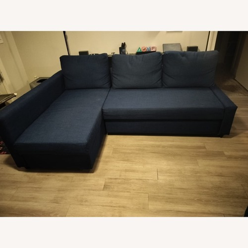 Used IKEA Blue Fabric Sleeper Sofa for sale on AptDeco