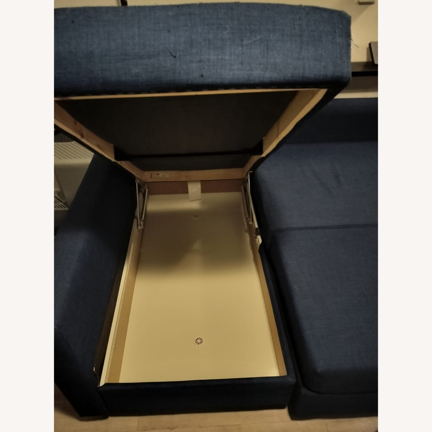 IKEA Blue Fabric Sleeper Sofa - image-4