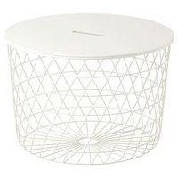 IKEA KVISTBRO White Metal Basket