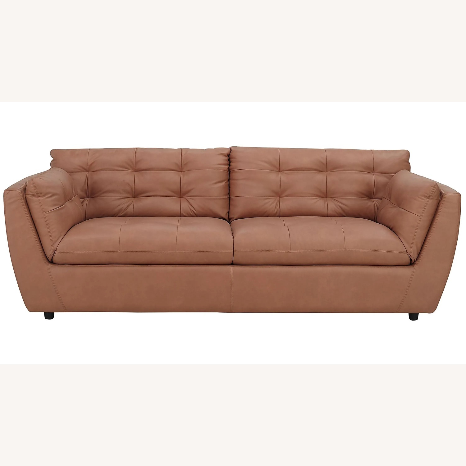 Raymour & Flanigan Dark Brown 3+ Seater Sofa - image-4