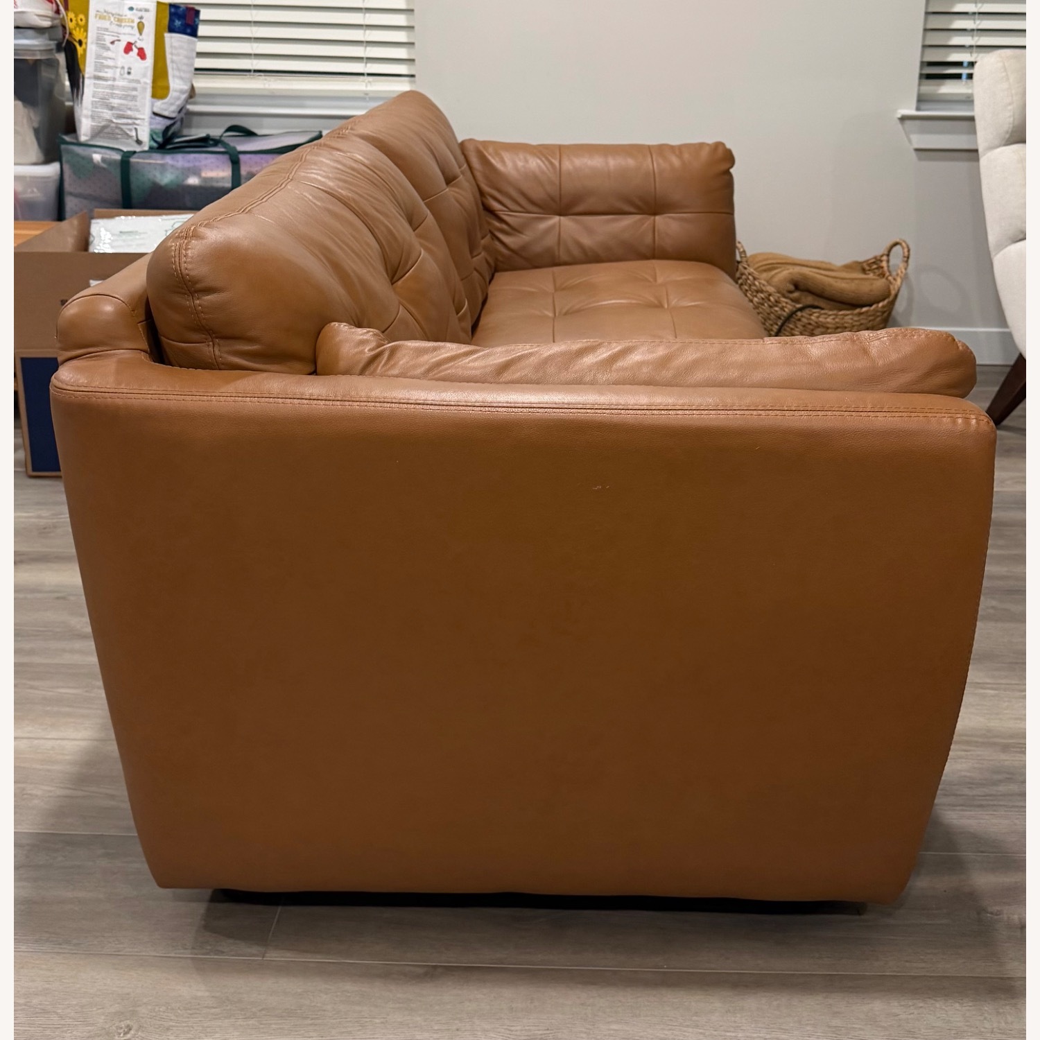 Raymour & Flanigan Dark Brown 3+ Seater Sofa - image-2