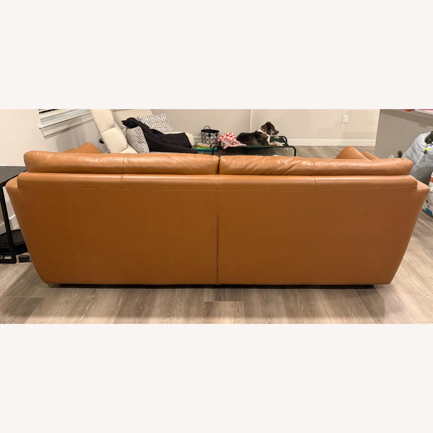 Raymour & Flanigan Dark Brown 3+ Seater Sofa - image-3