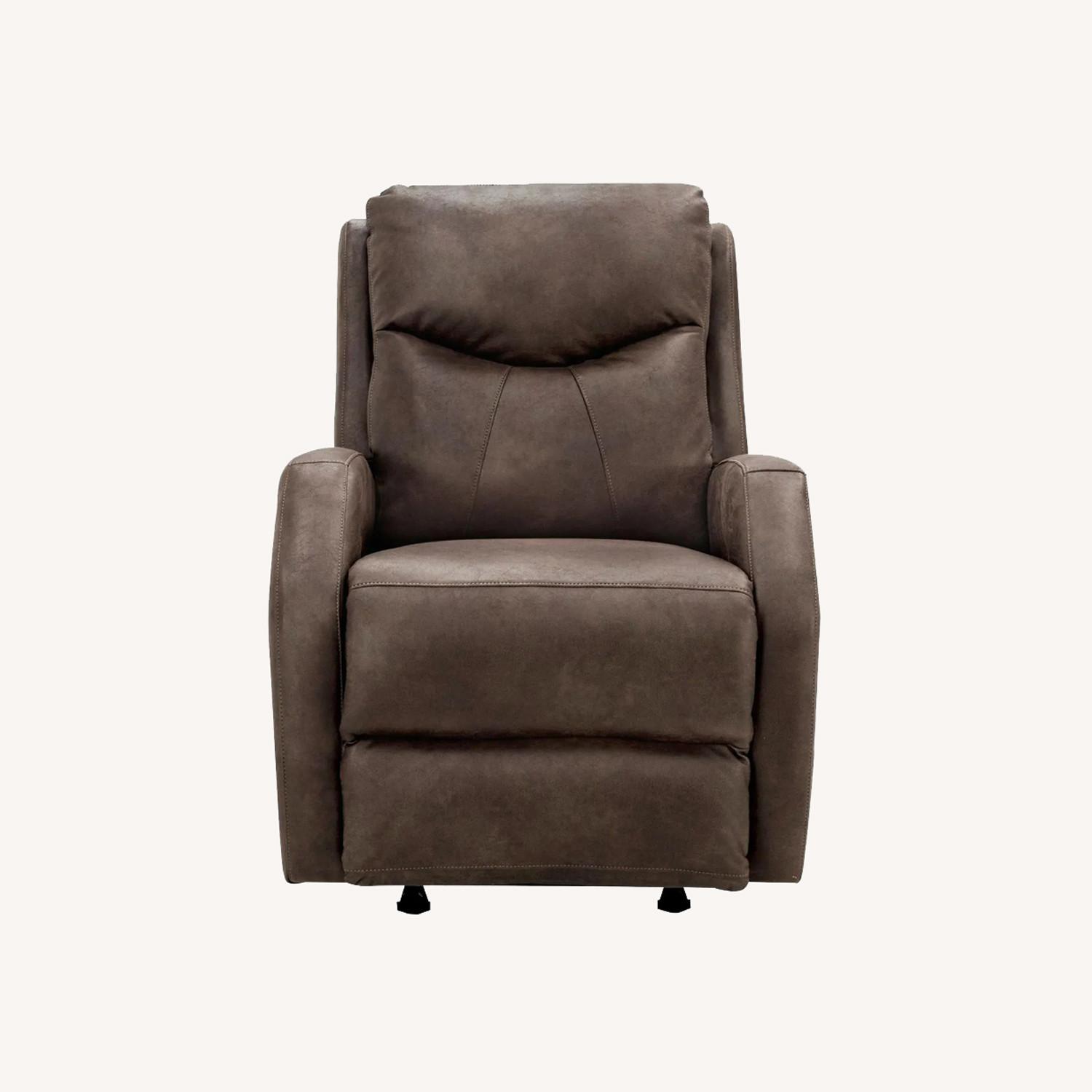 Raymour & Flanigan Dark Brown Recliner - image-0