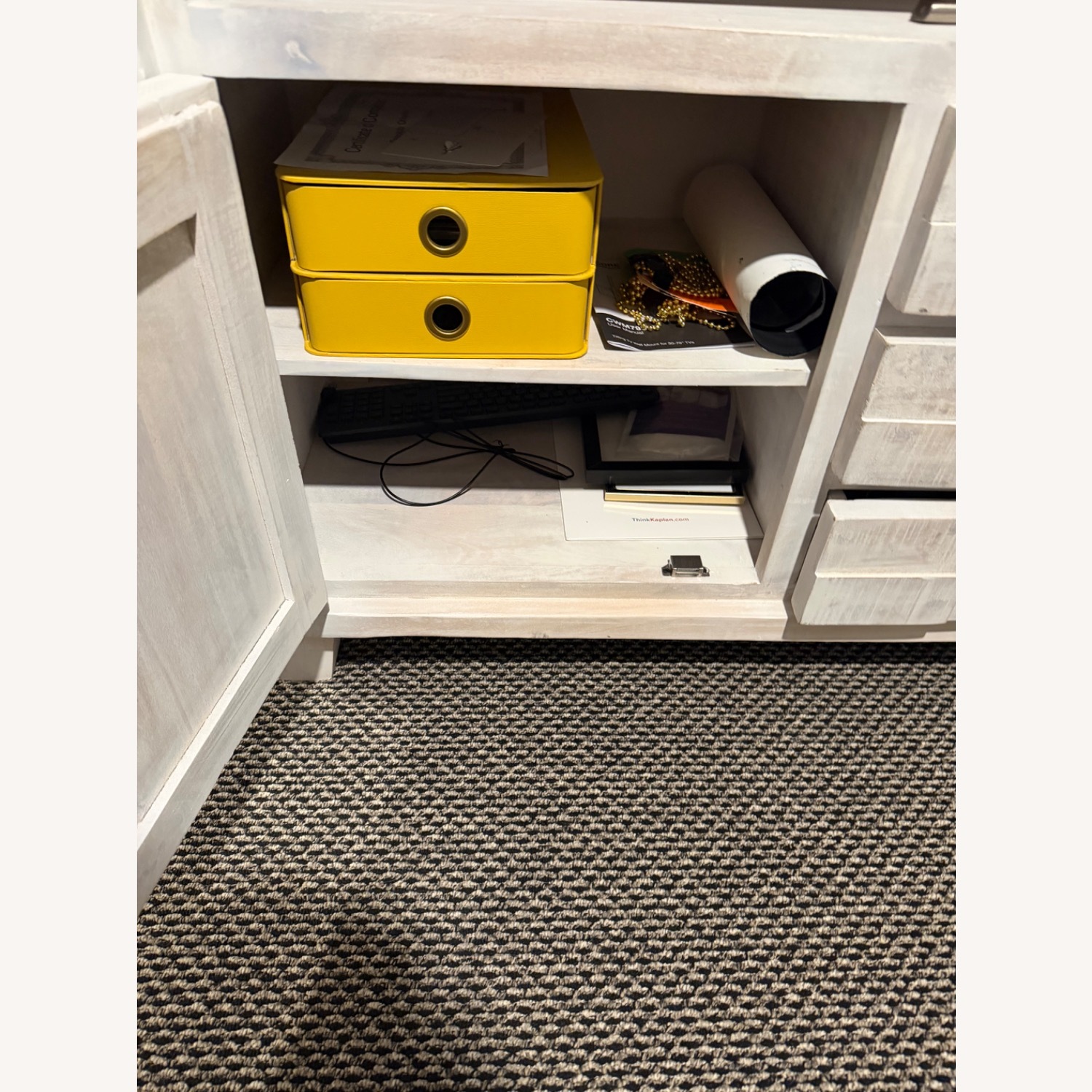 White Wood Sideboard - image-5