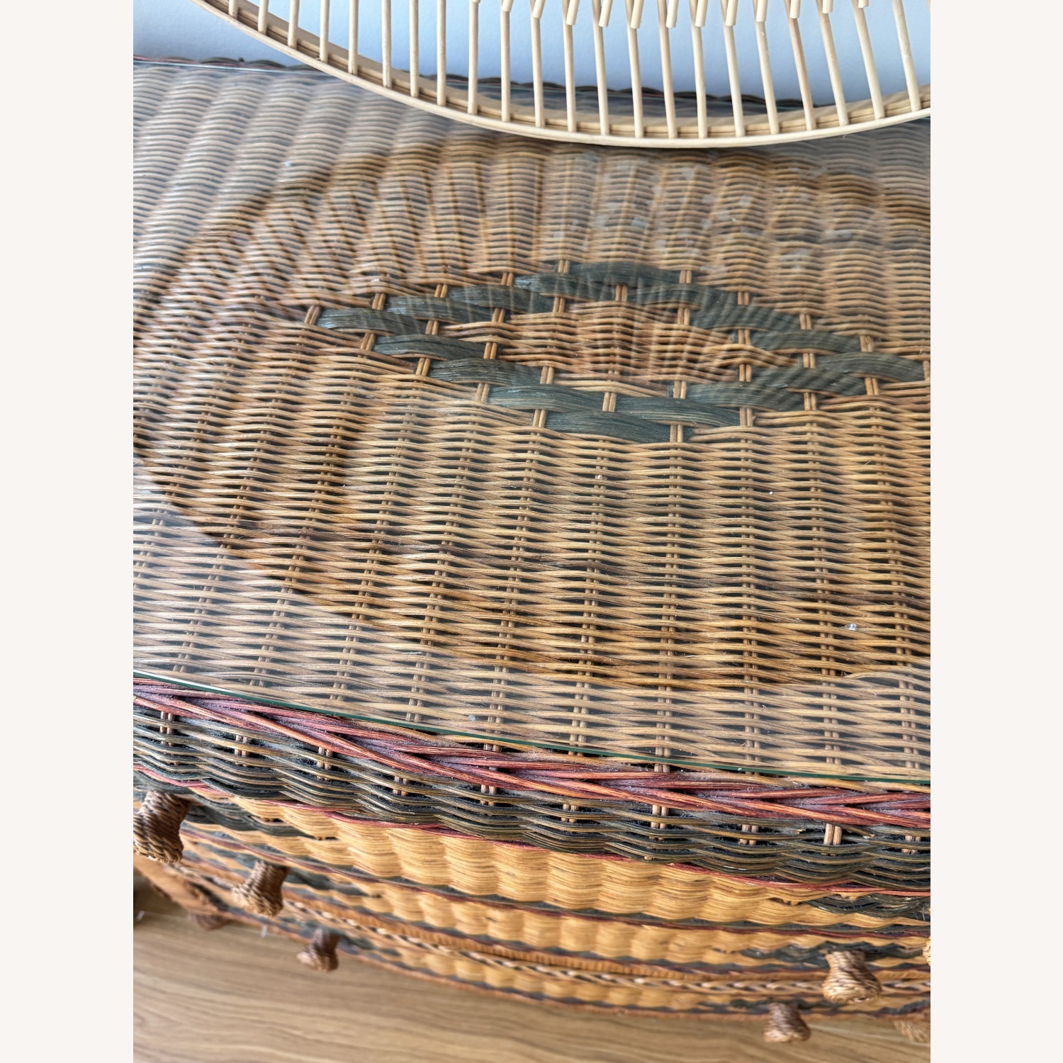 Vintage Rattan 3 Drawer Dresser  - image-2