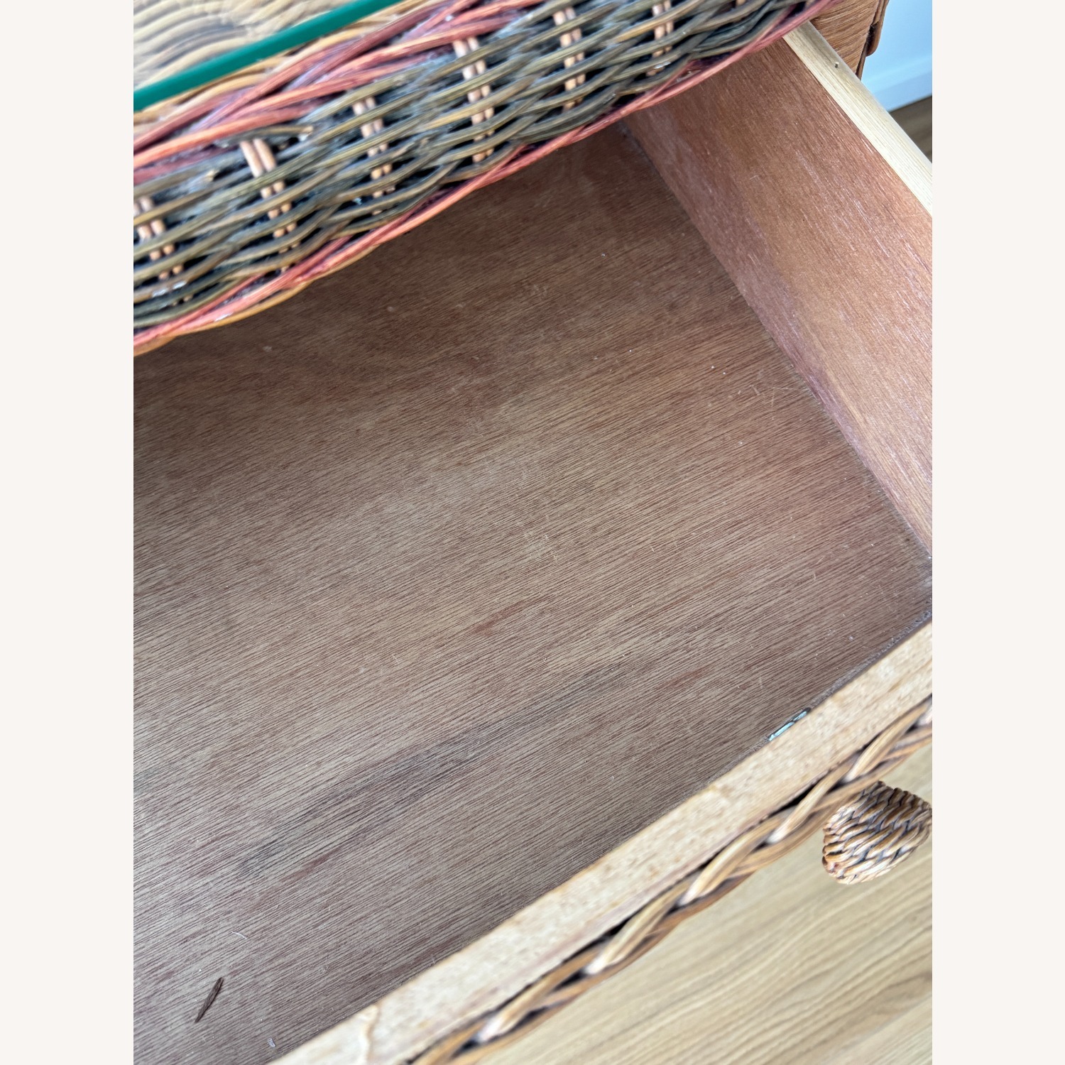 Vintage Rattan 3 Drawer Dresser  - image-3