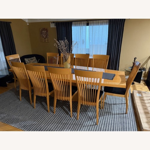 Used Natural Wood Maple Dining Set for sale on AptDeco