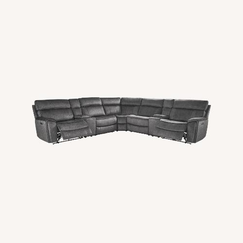 Used Rooms To Go  Dark Gray Fabric 3+ Piece Sectional for sale on AptDeco