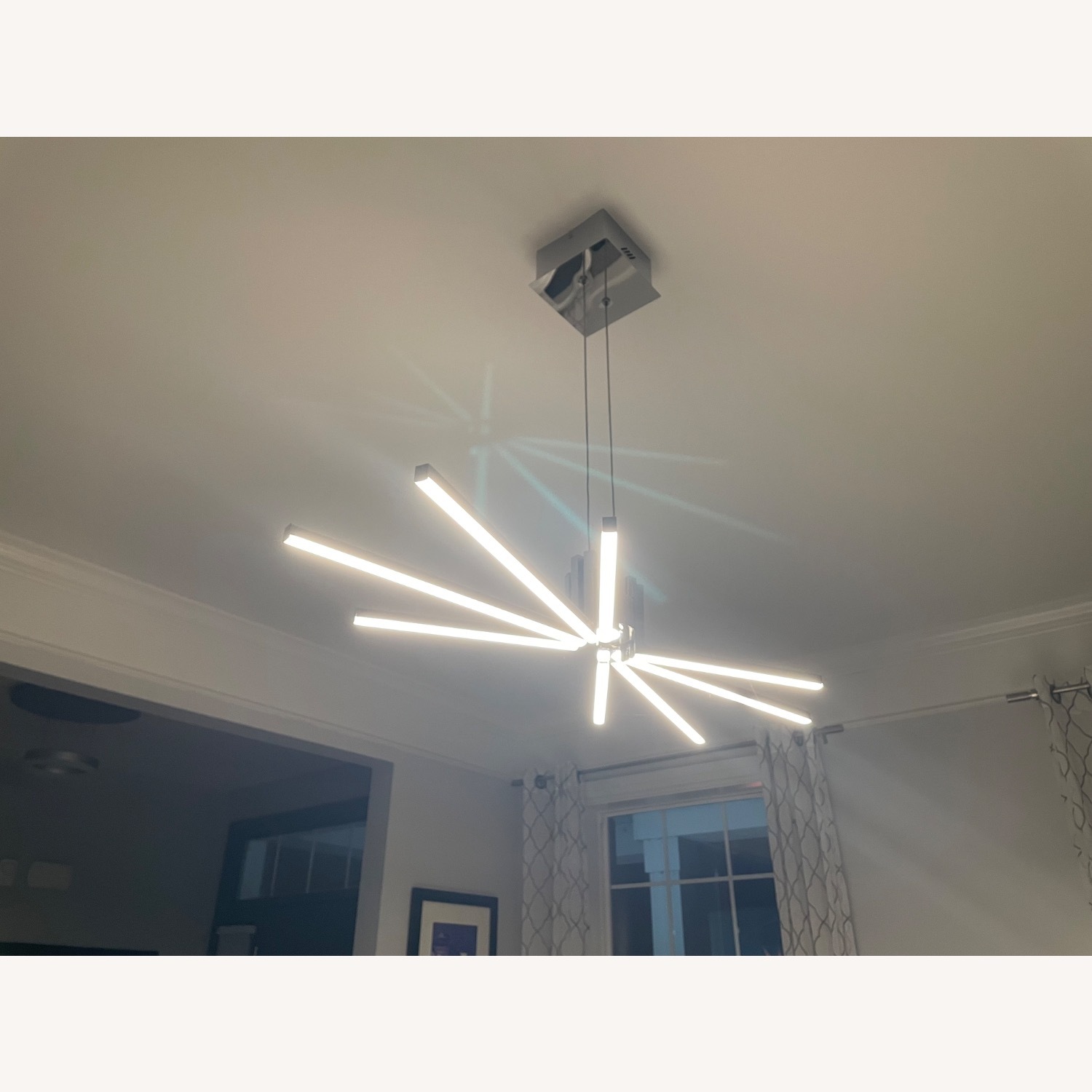 Silver Stainless Steel Ceiling Lamp - image-2