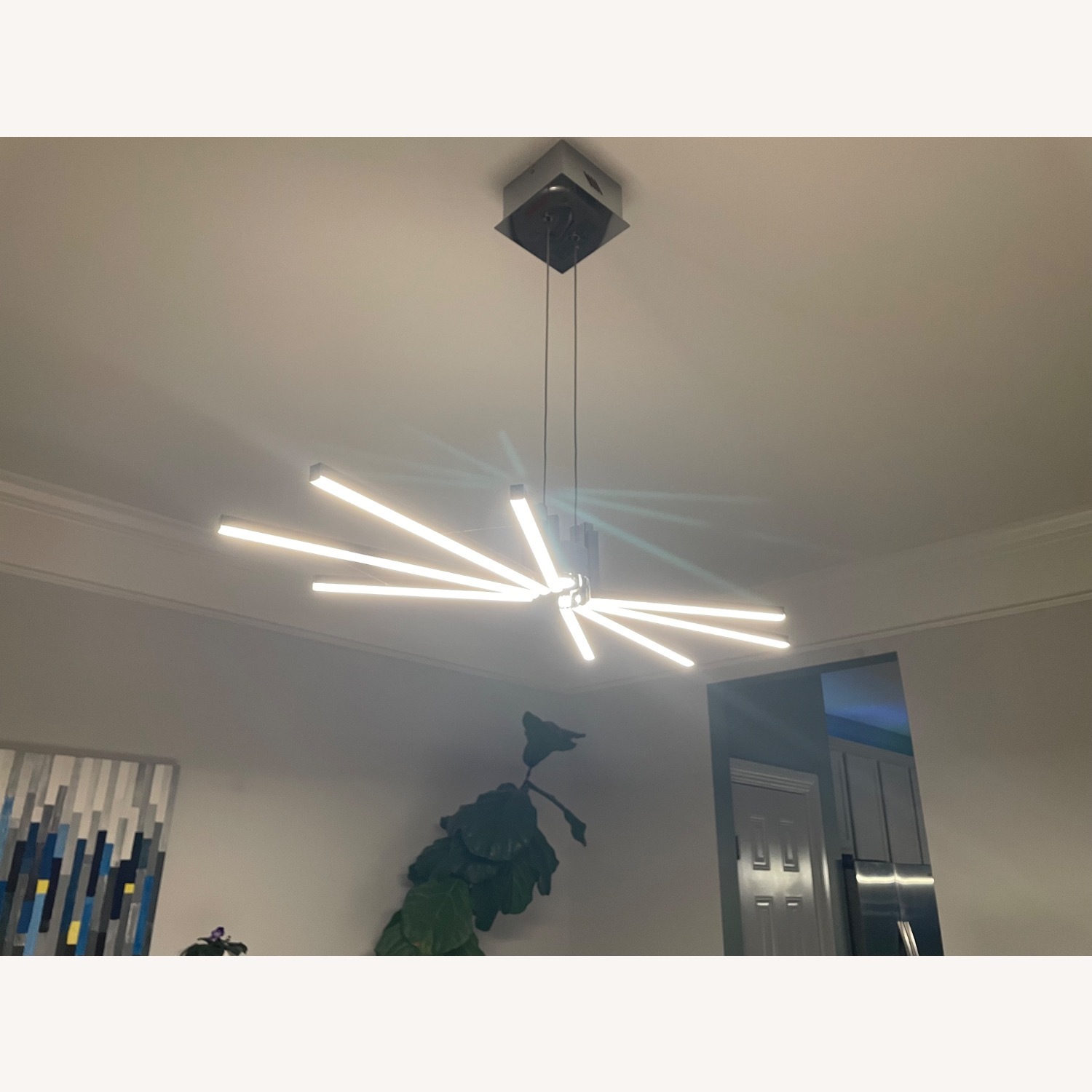 Silver Stainless Steel Ceiling Lamp - image-3