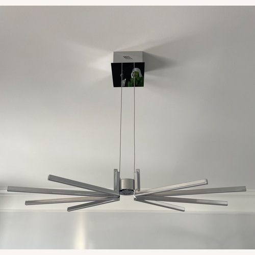 Used Silver Stainless Steel Ceiling Lamp for sale on AptDeco