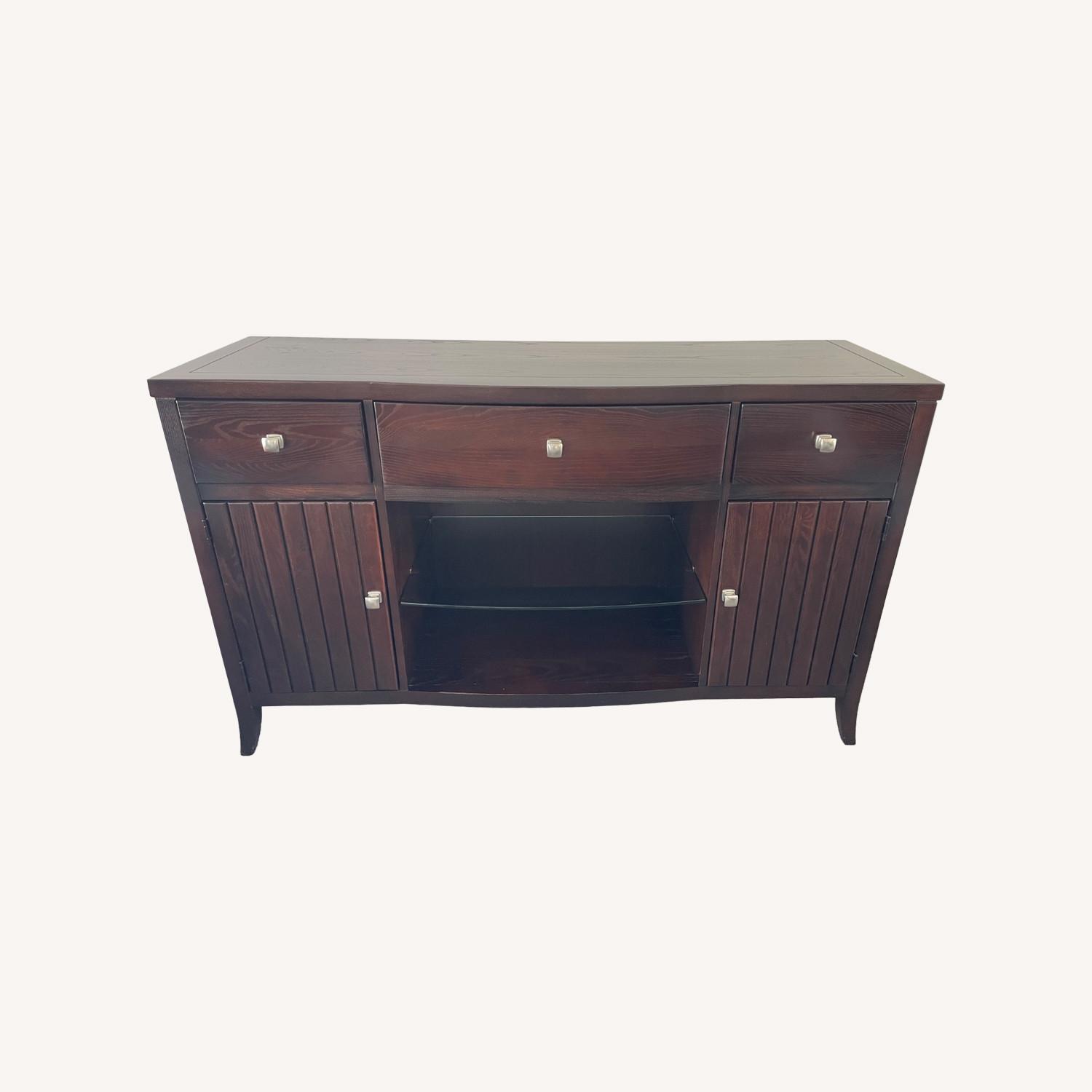 Stanley Furniture Dark Brown Sideboard - image-0