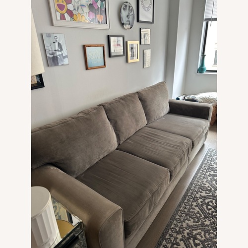 Used Raymour & Flanigan Light Gray 2 Piece Sectional for sale on AptDeco