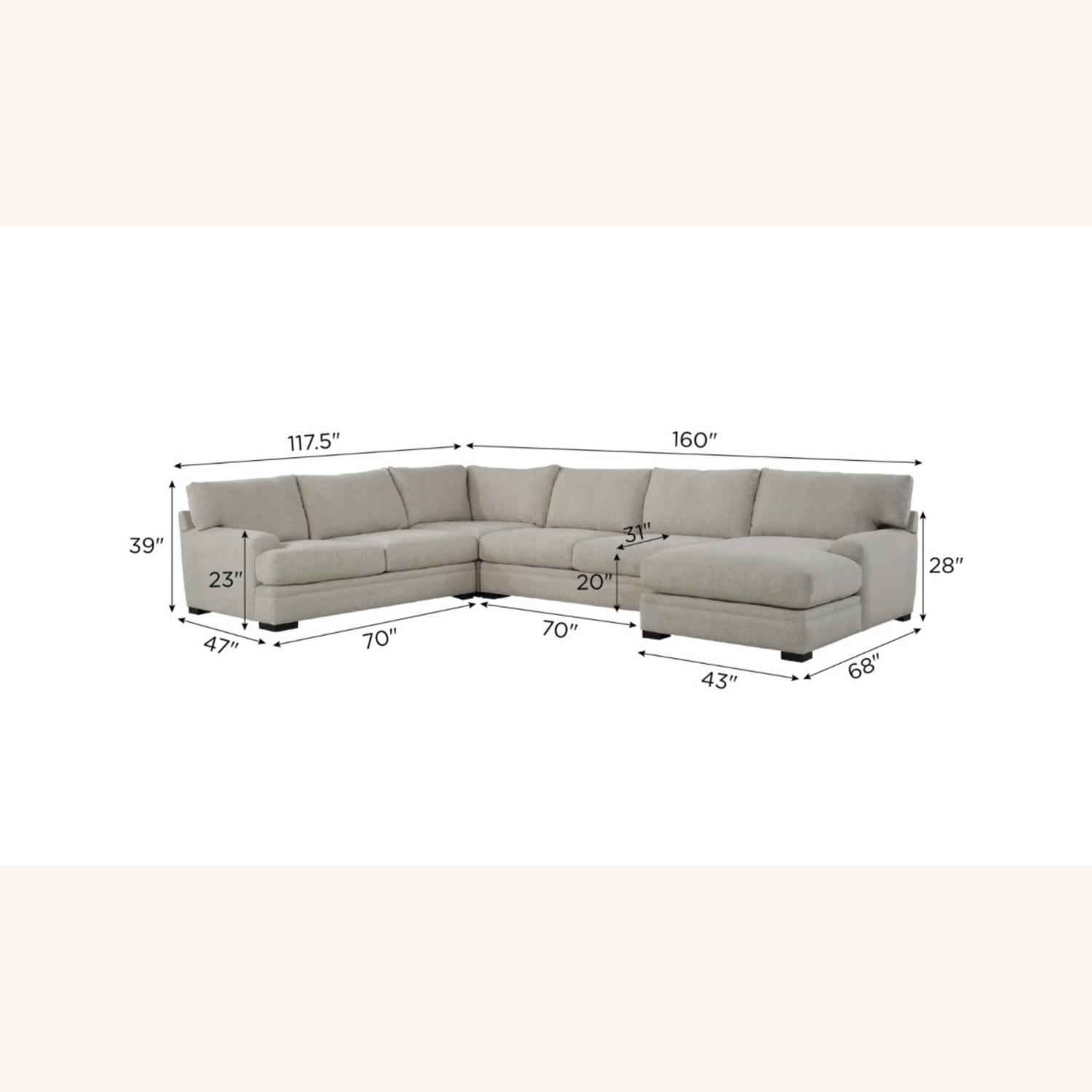 Raymour & Flanigan Bayside Sectional  - image-5