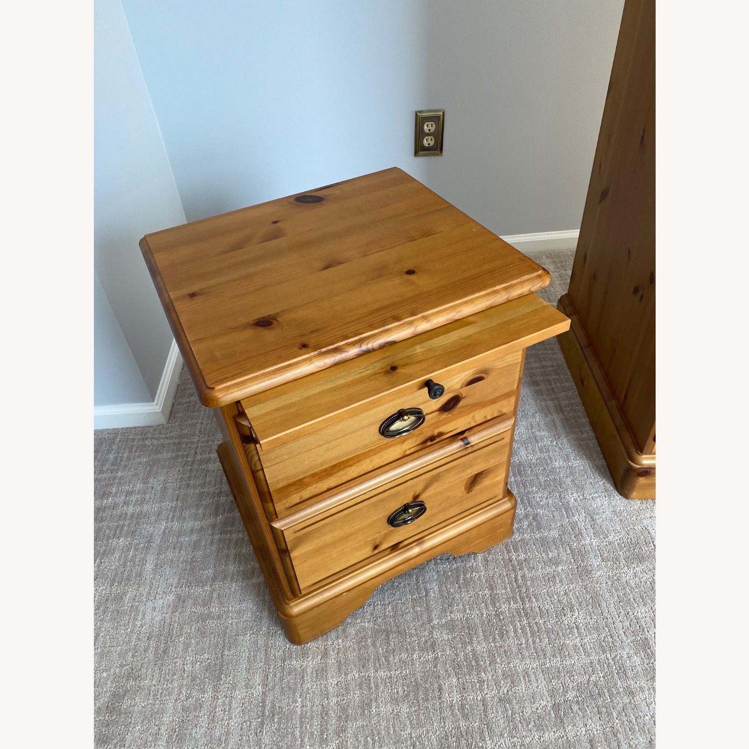 Solid Pine English Wardrobe - image-11