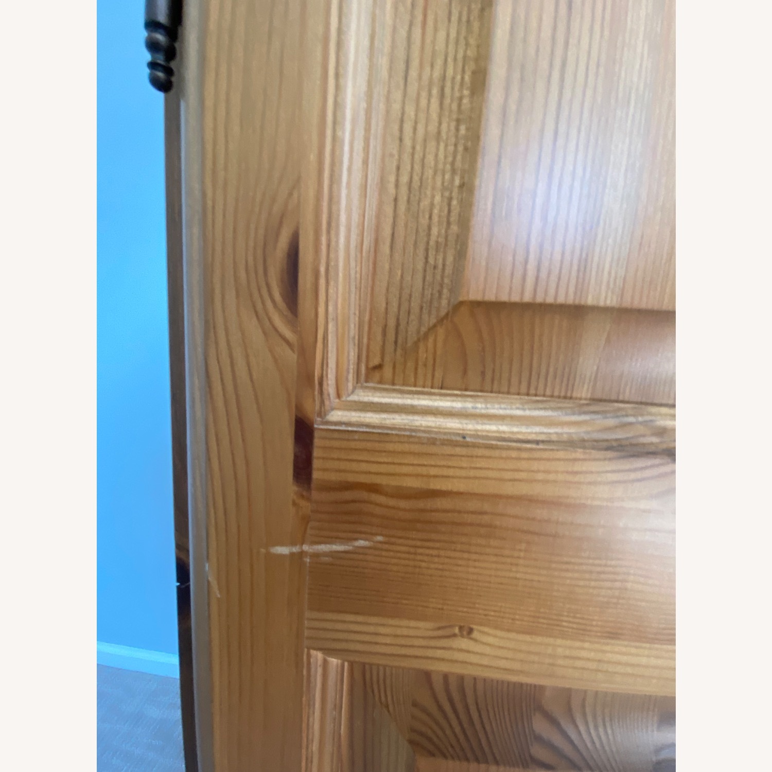 Solid Pine English Wardrobe - image-2