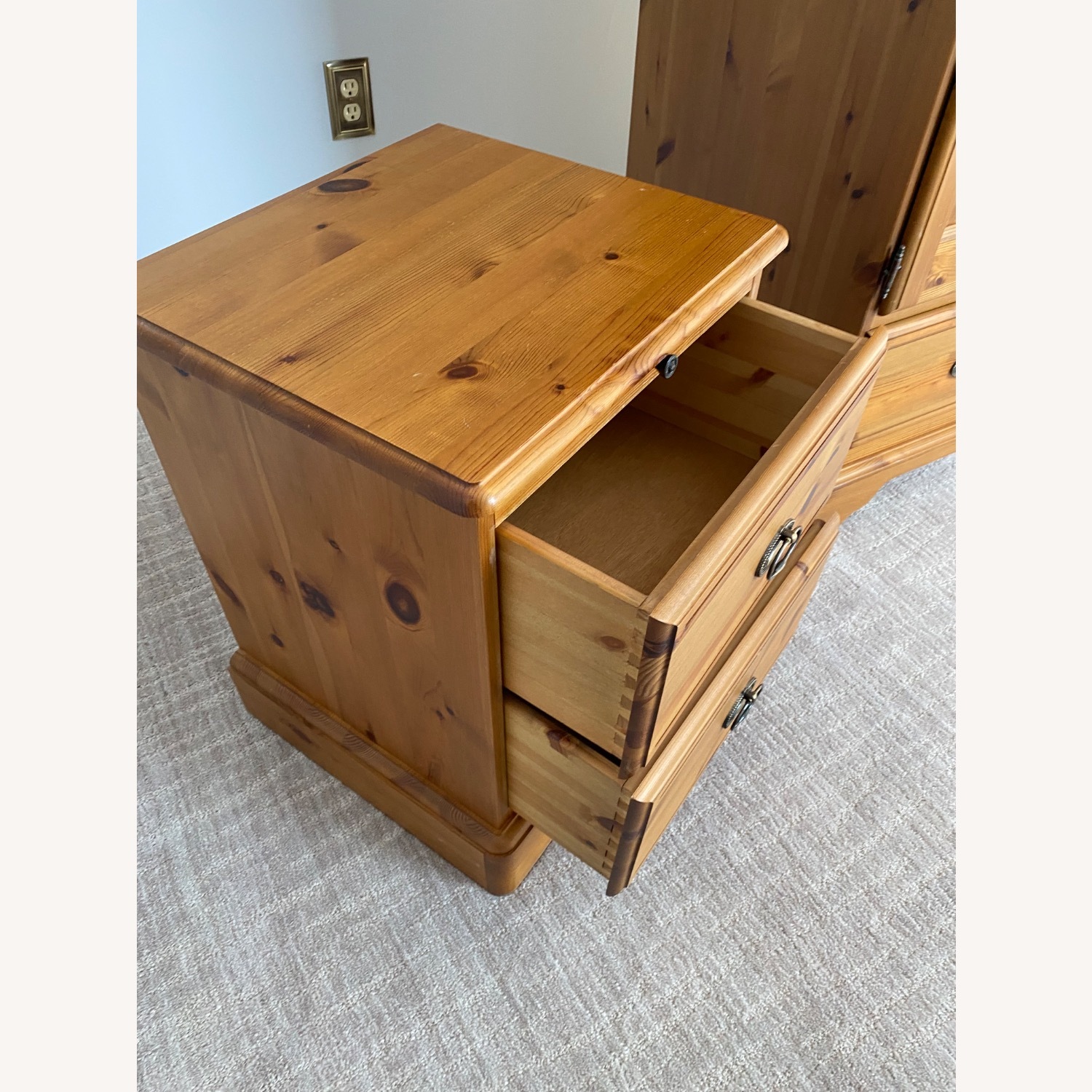 Solid Pine English Wardrobe - image-12