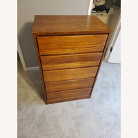 Dark Brown Wood Dresser