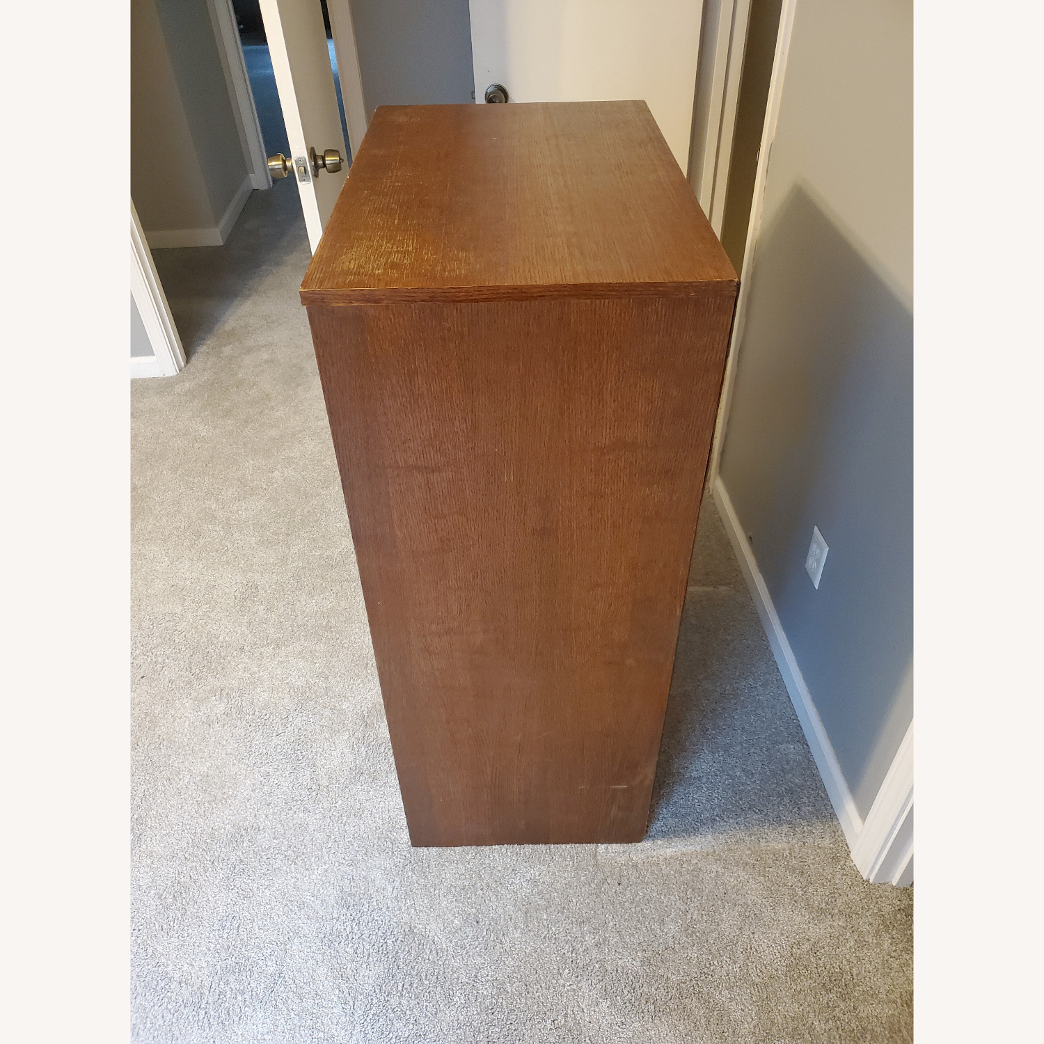 Dark Brown Wood Dresser - image-2