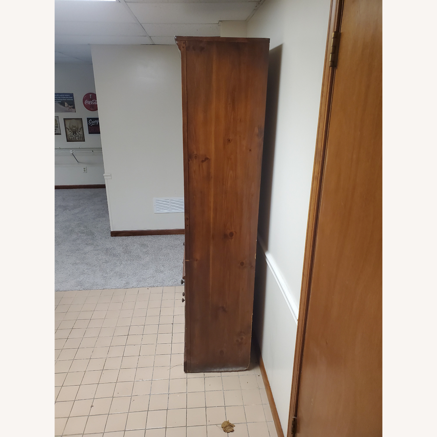 Dark Brown Wood Bookcase - image-2