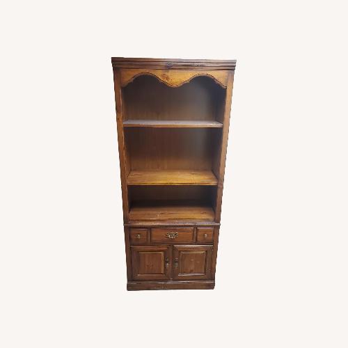 Used Dark Brown Wood Bookcase for sale on AptDeco