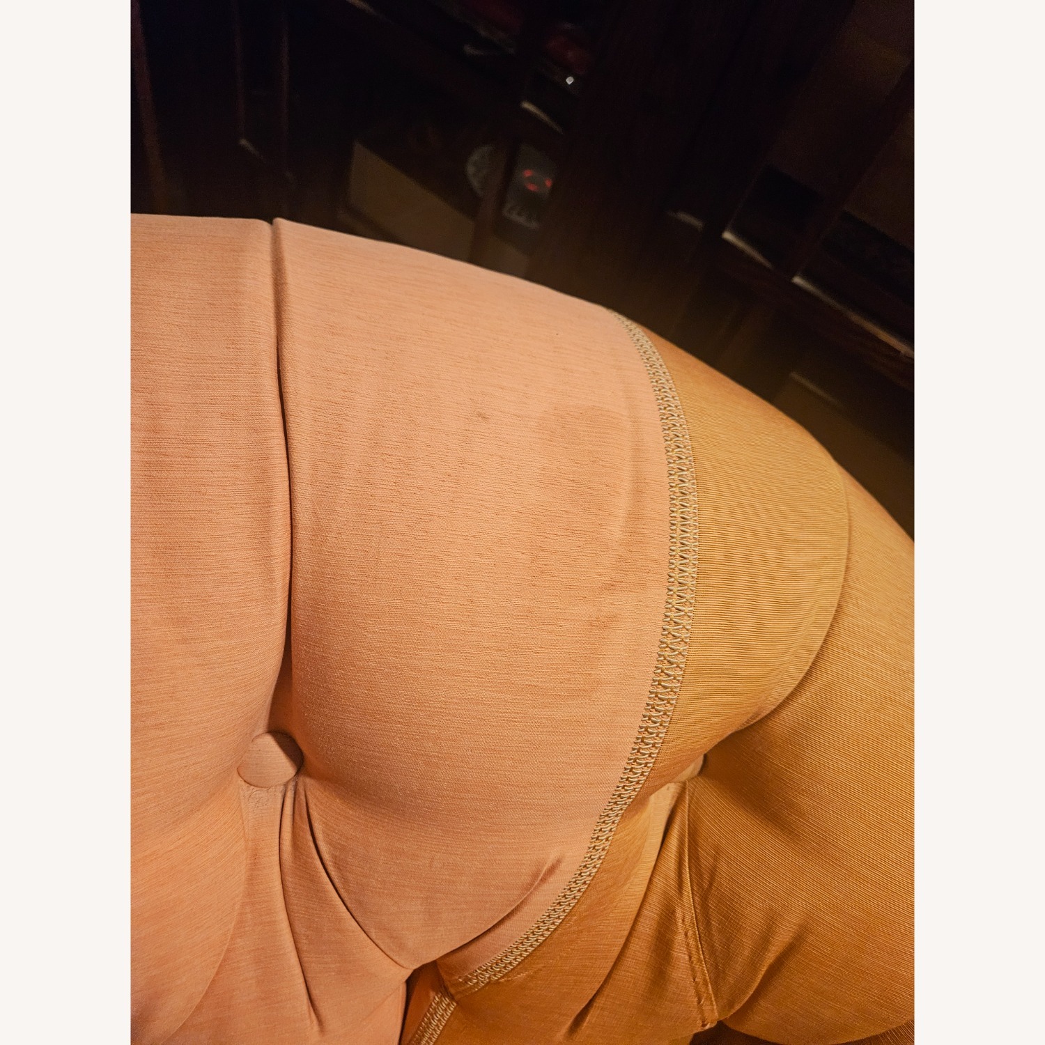 Orange Fabric Accent Chairs - image-4