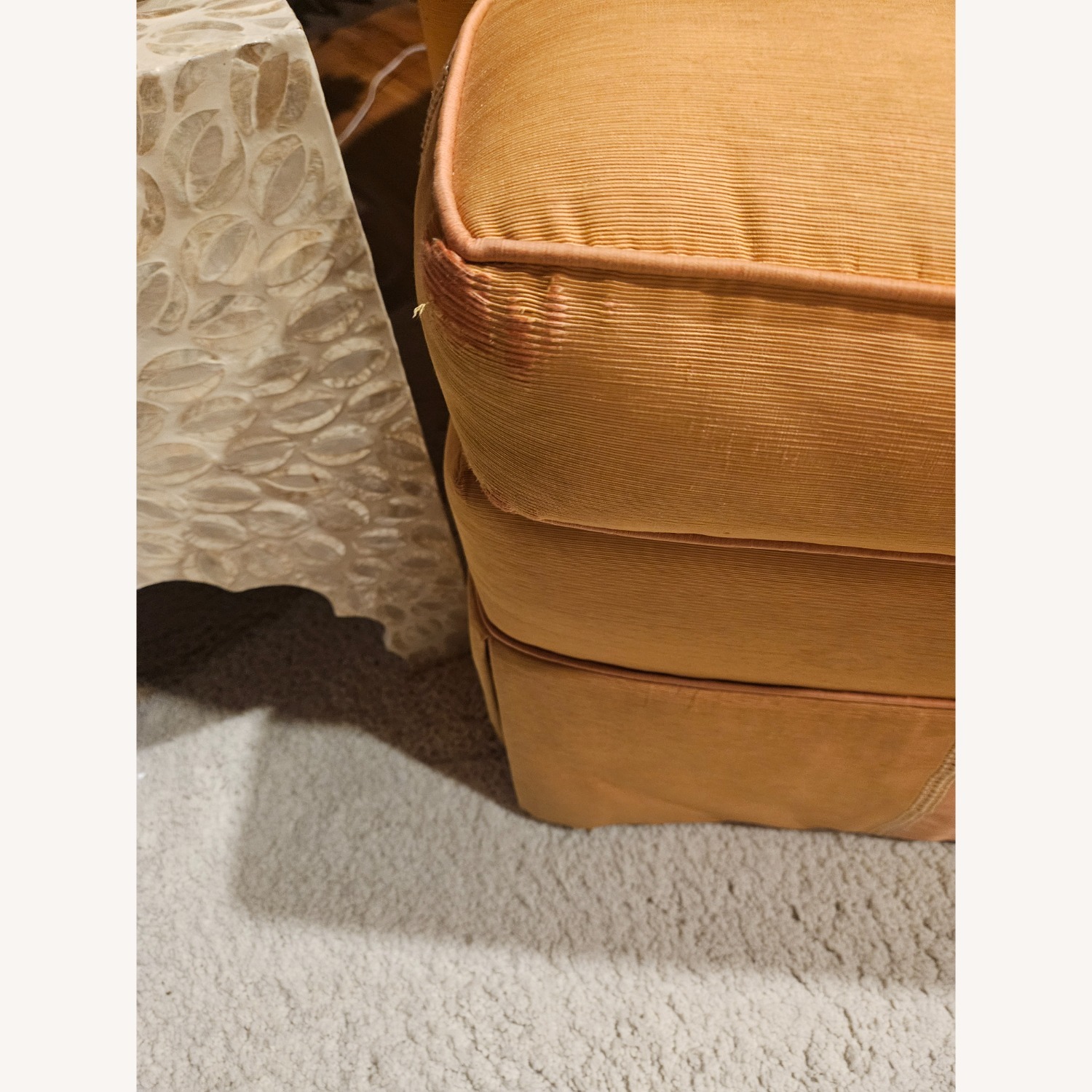 Orange Fabric Accent Chairs - image-7