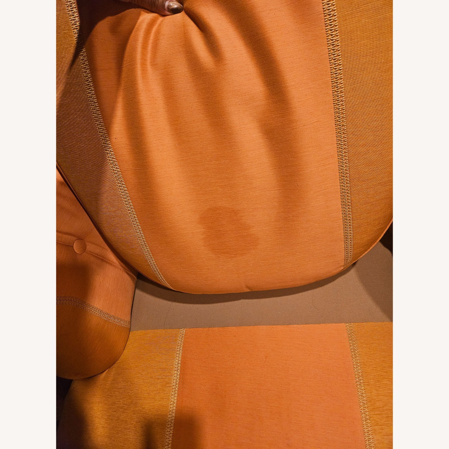 Orange Fabric Accent Chairs - image-8