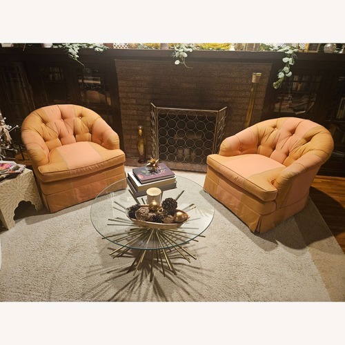 Used Orange Fabric Accent Chairs for sale on AptDeco