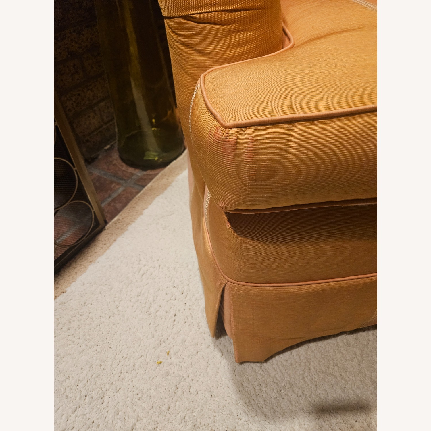 Orange Fabric Accent Chairs - image-6