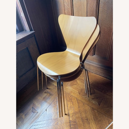 Used Fritz Hansen Series 7 Natural Wood Dining Chairs for sale on AptDeco
