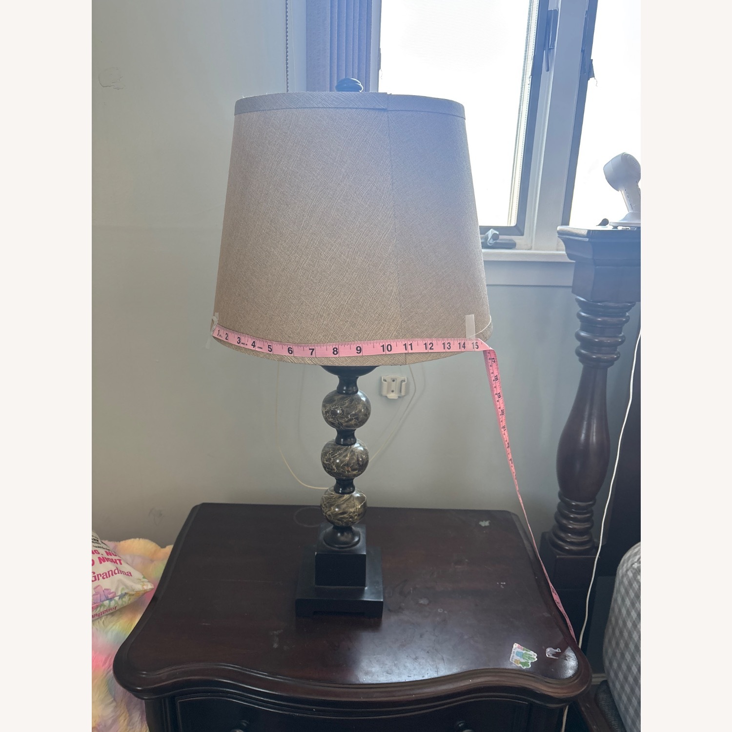 Raymour & Flanigan Dark Brown Wood Table Lamps - image-2