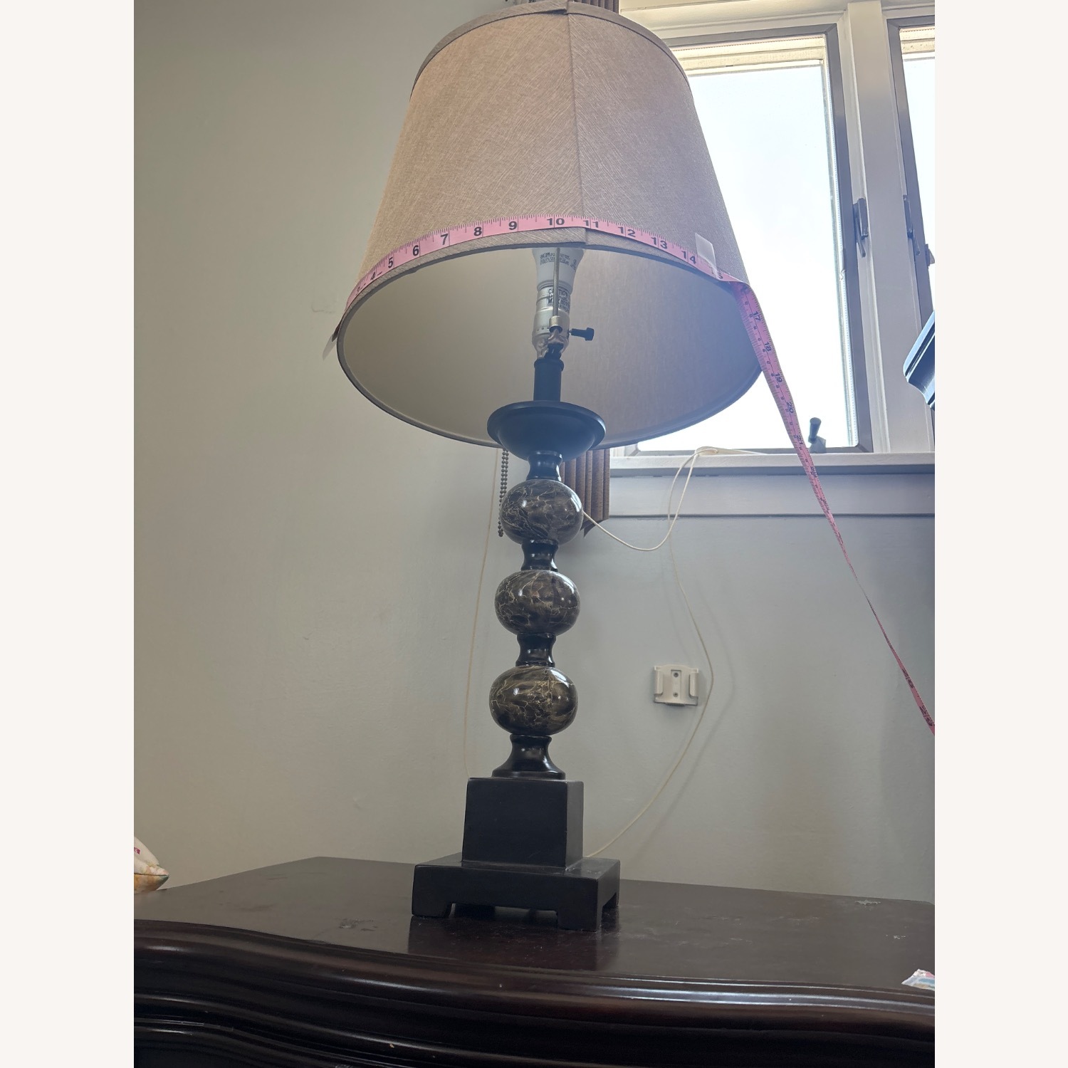 Raymour & Flanigan Dark Brown Wood Table Lamps - image-3