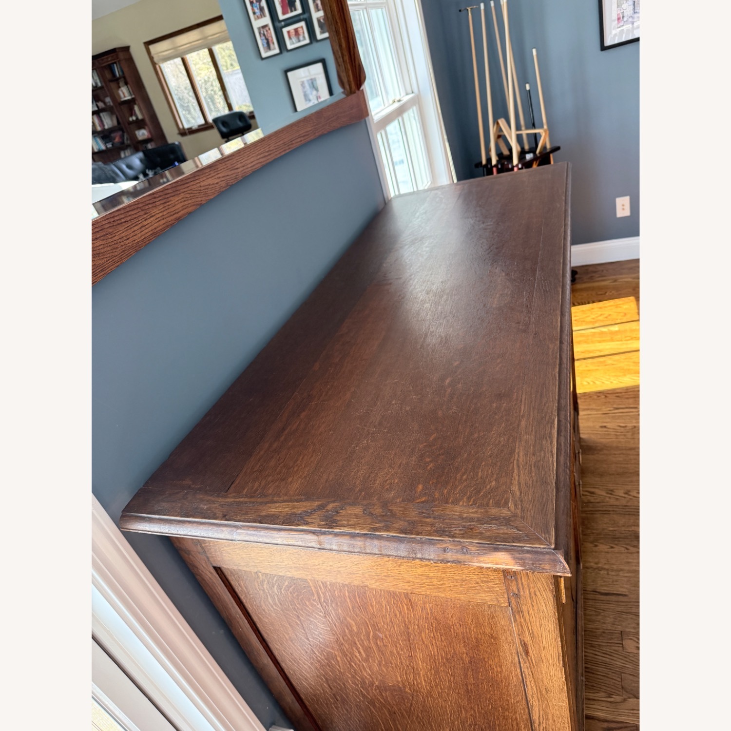 Vintage/Antique Dark Brown Media Storage - image-6