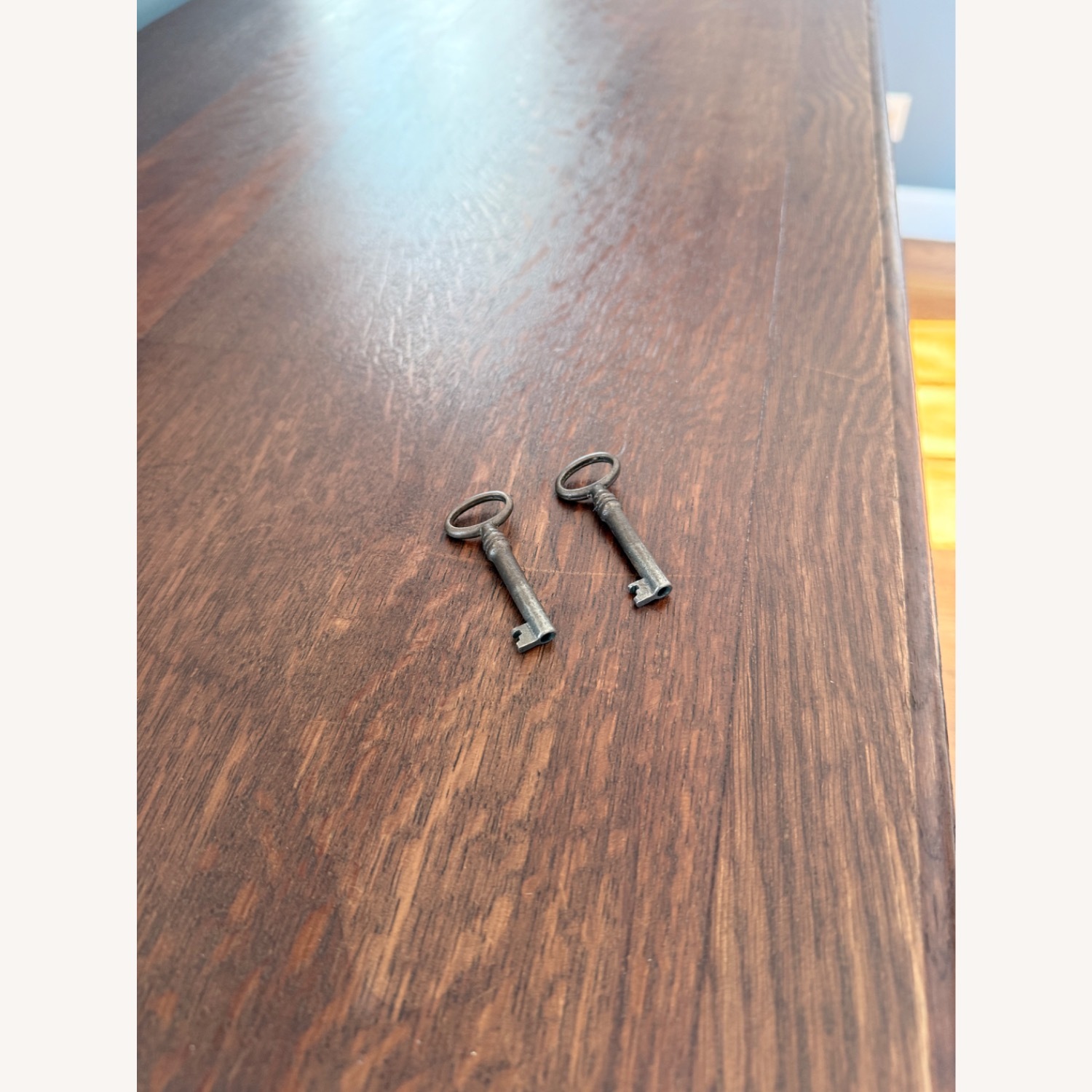 Vintage/Antique Dark Brown Media Storage - image-1