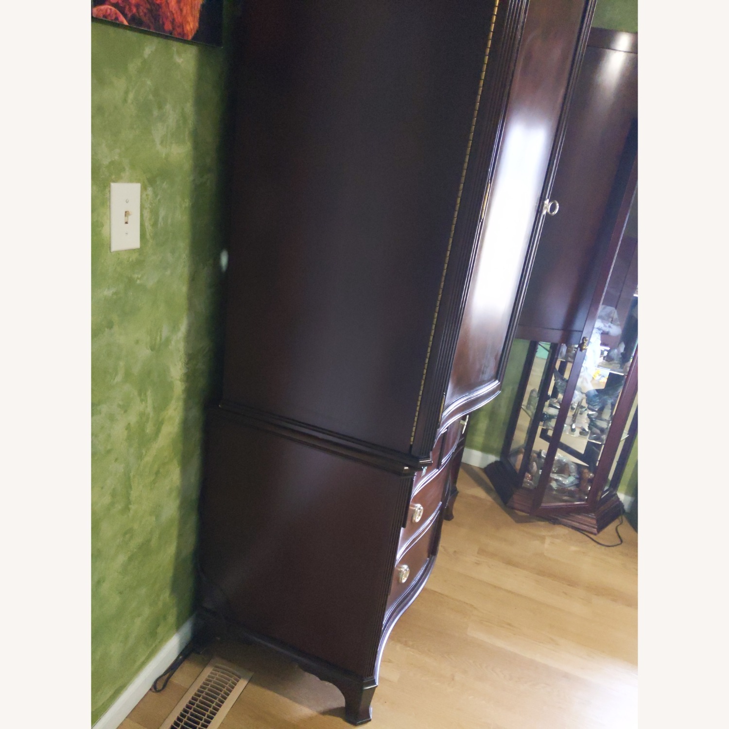 Brown Wood Armoire - image-2