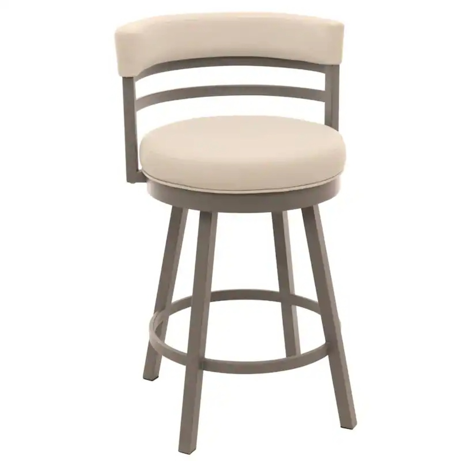 Dark Gray Leather Stools - image-0