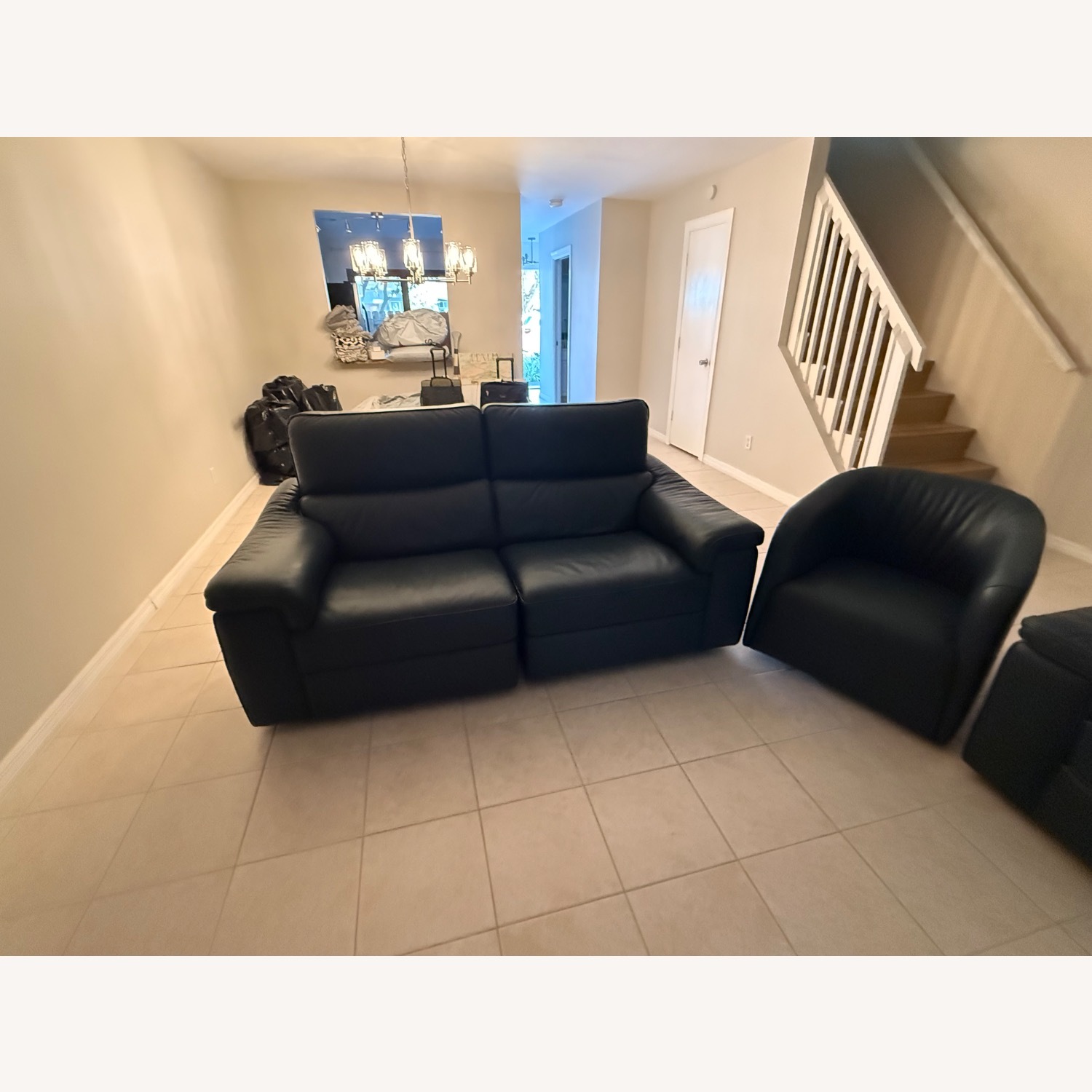 Natuzzi Leather Sofa - image-3