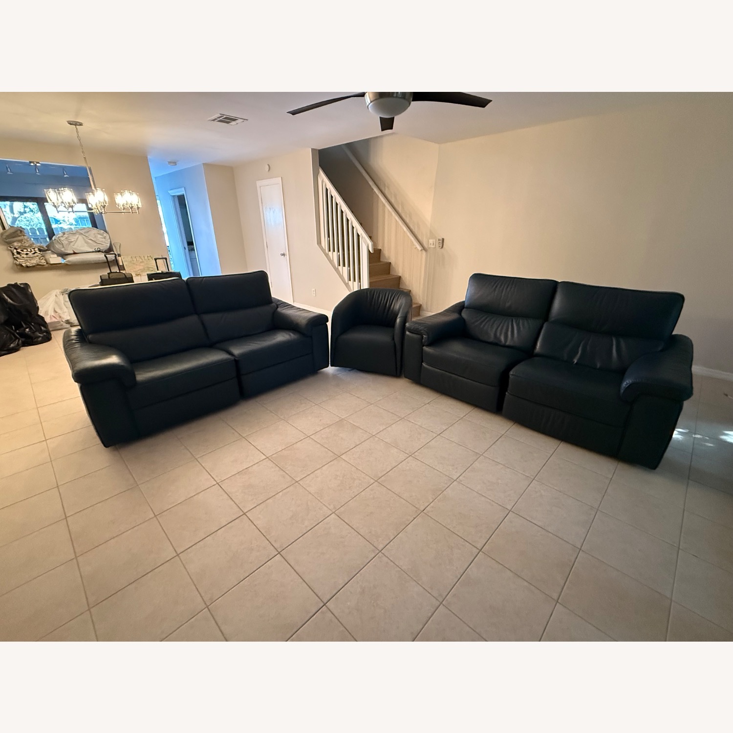 Natuzzi Leather Sofa - image-1