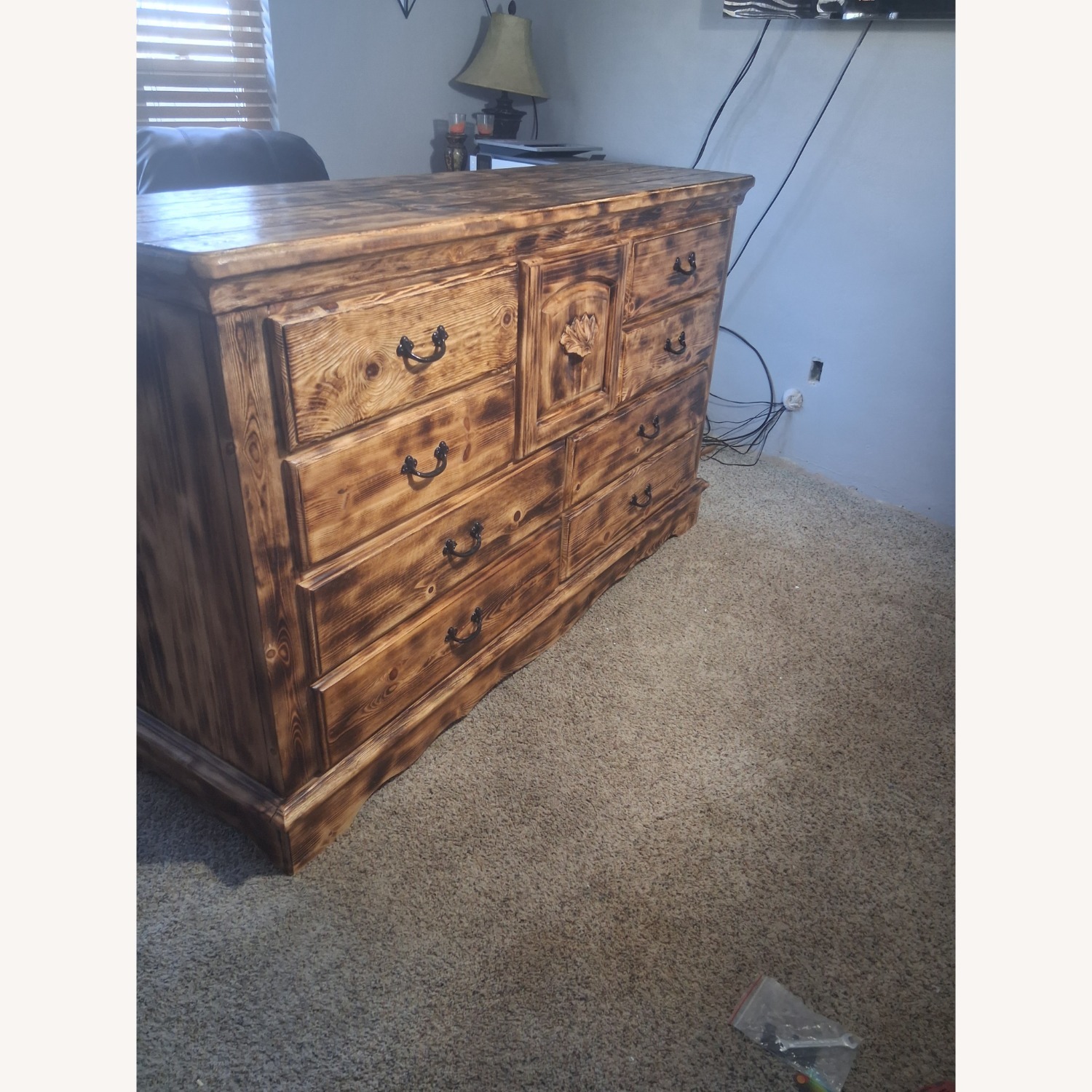 Wood Burnt Dresser - image-1