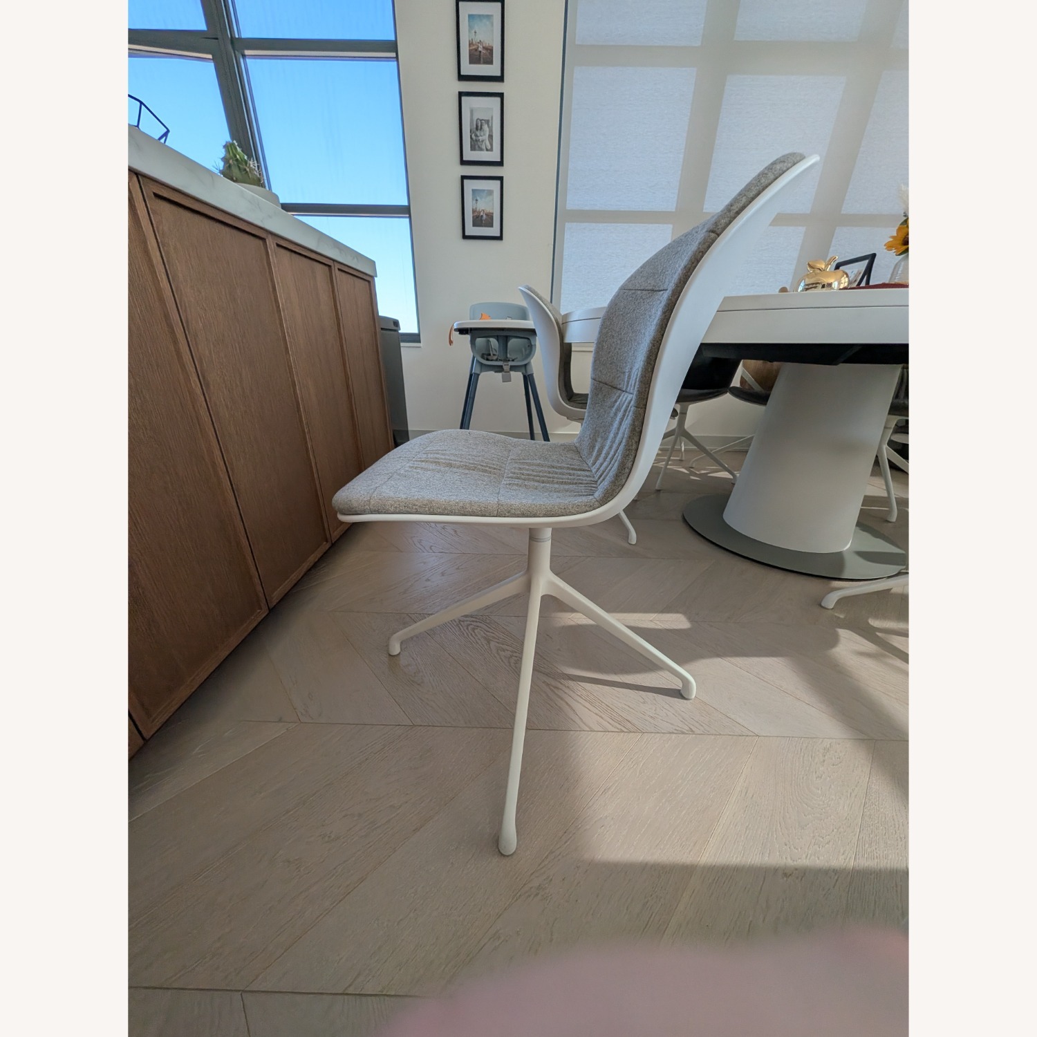 (6) White Boconcept Adelaide Chairs - image-3