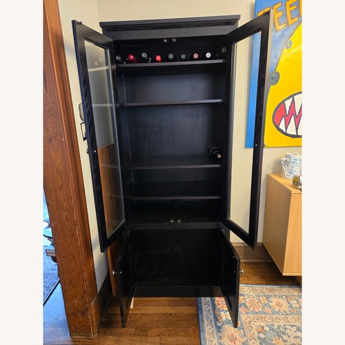Used Crate & Barrel Black Wood Wall Unit for sale on AptDeco